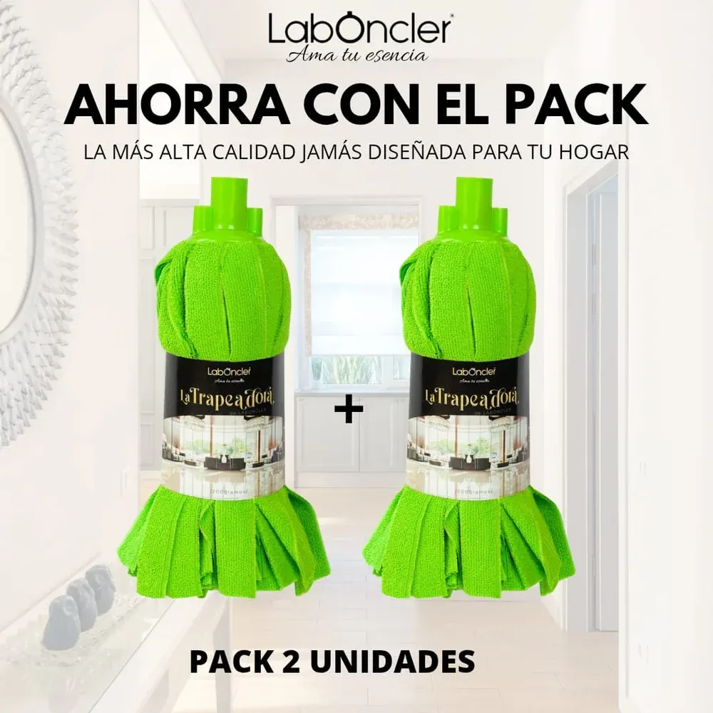 Pack doble Fregona Trapeadora Mágica