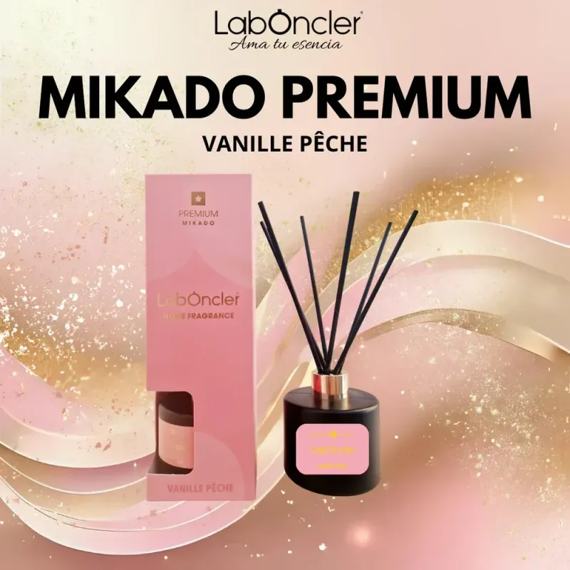 Premium Mikado Vanille Pêche 200ml