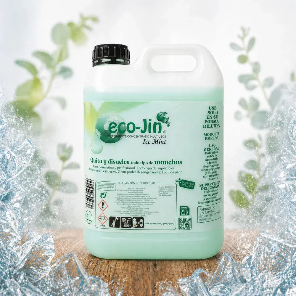 Bidón EcoJin ICE MINT 5L + 3 Difusores