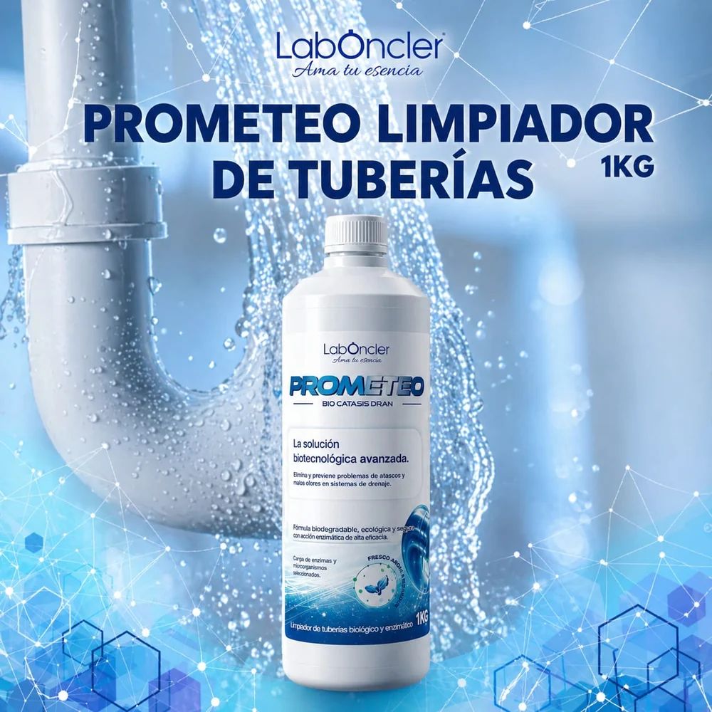 PROMETEO Bio Cátasis Drain - Limpiador biológico y enzimático de tuberías PROMETEO Bio Cátasis Drain - Limpiador biológico y enzimático de tuberías
