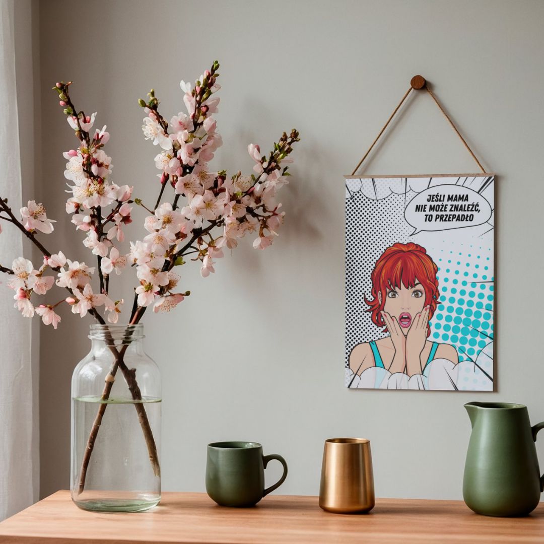 Plakat „Supermoc Mamy” (Produkt Cyfrowy)