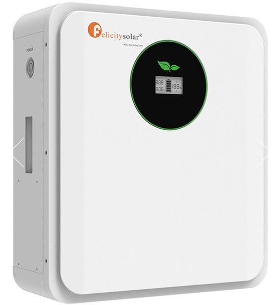 Felicity solar 24V, 2.56 kWh, LiFePO₄ wall‑mount battery
