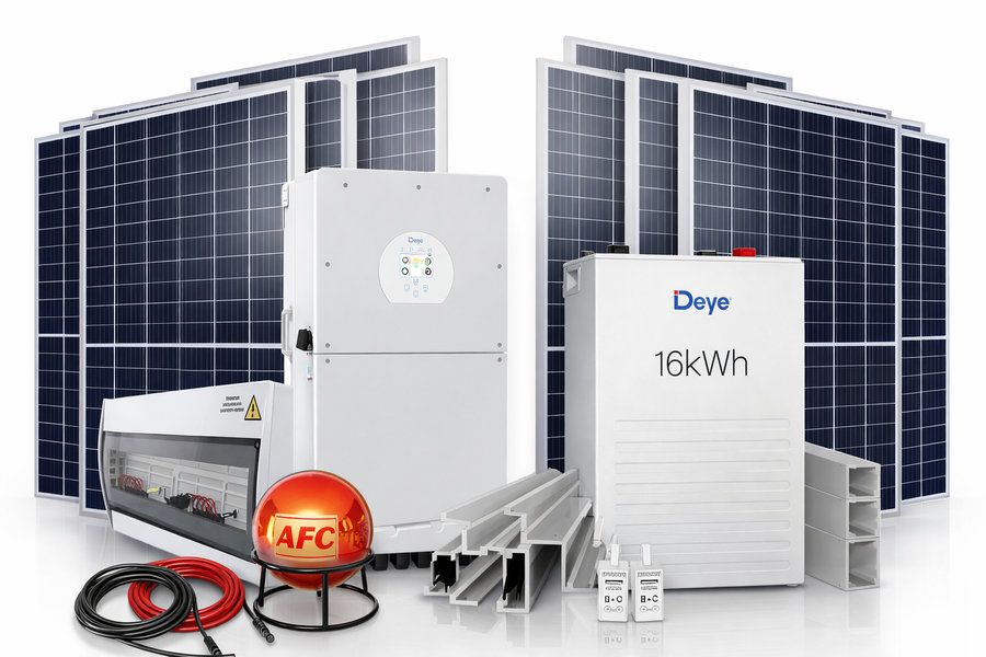 16Kw Deye full solar system (24 panels)