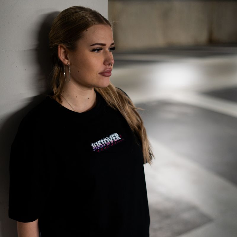 JUSTOVER CAR PARTS SHIRT BLACK