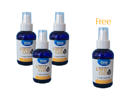 Australian Emu Oil - 4 oz -  Buy 3 Get 1 Free