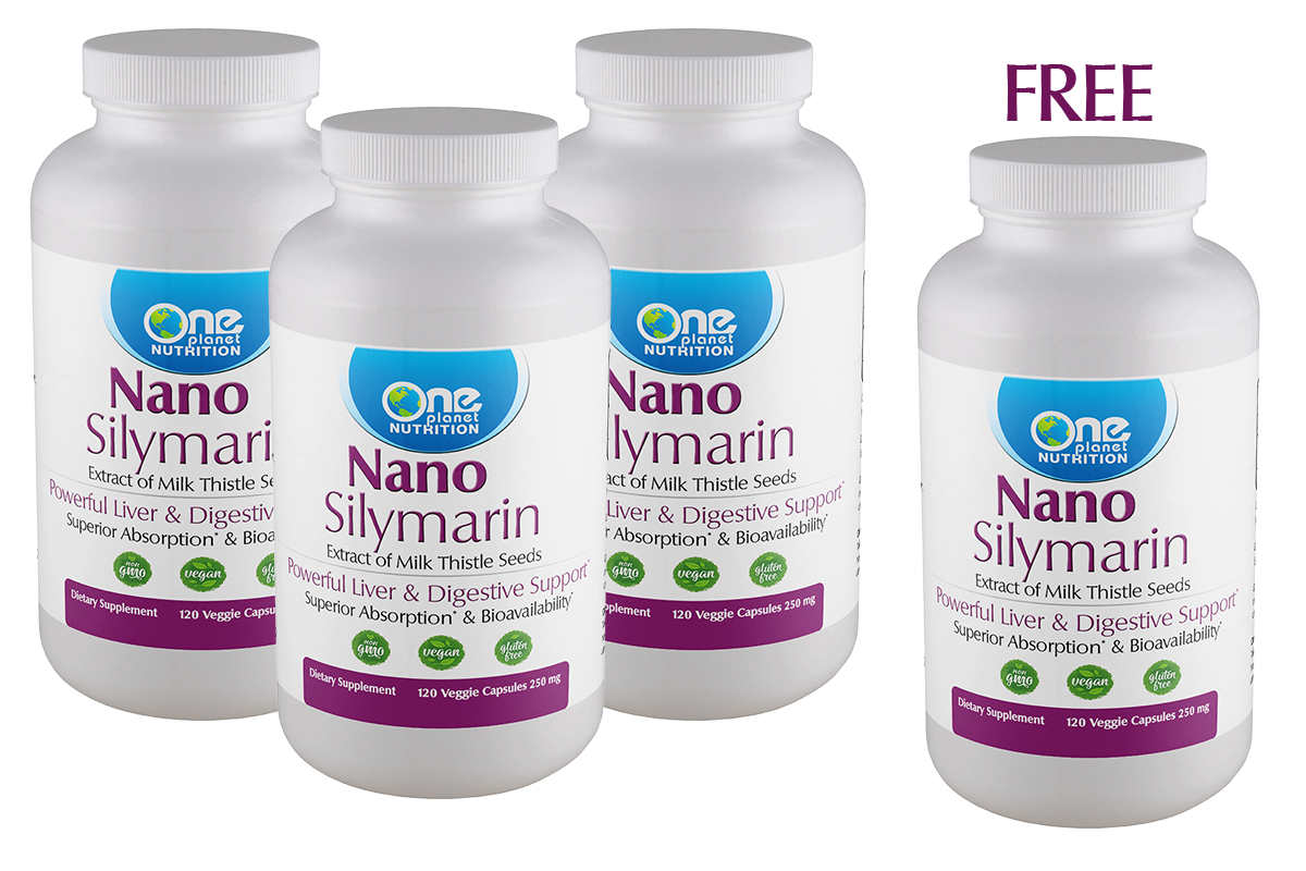 Nano Silymarin - 120 Caps - 250 mg - Buy 3 Get 1 Free
