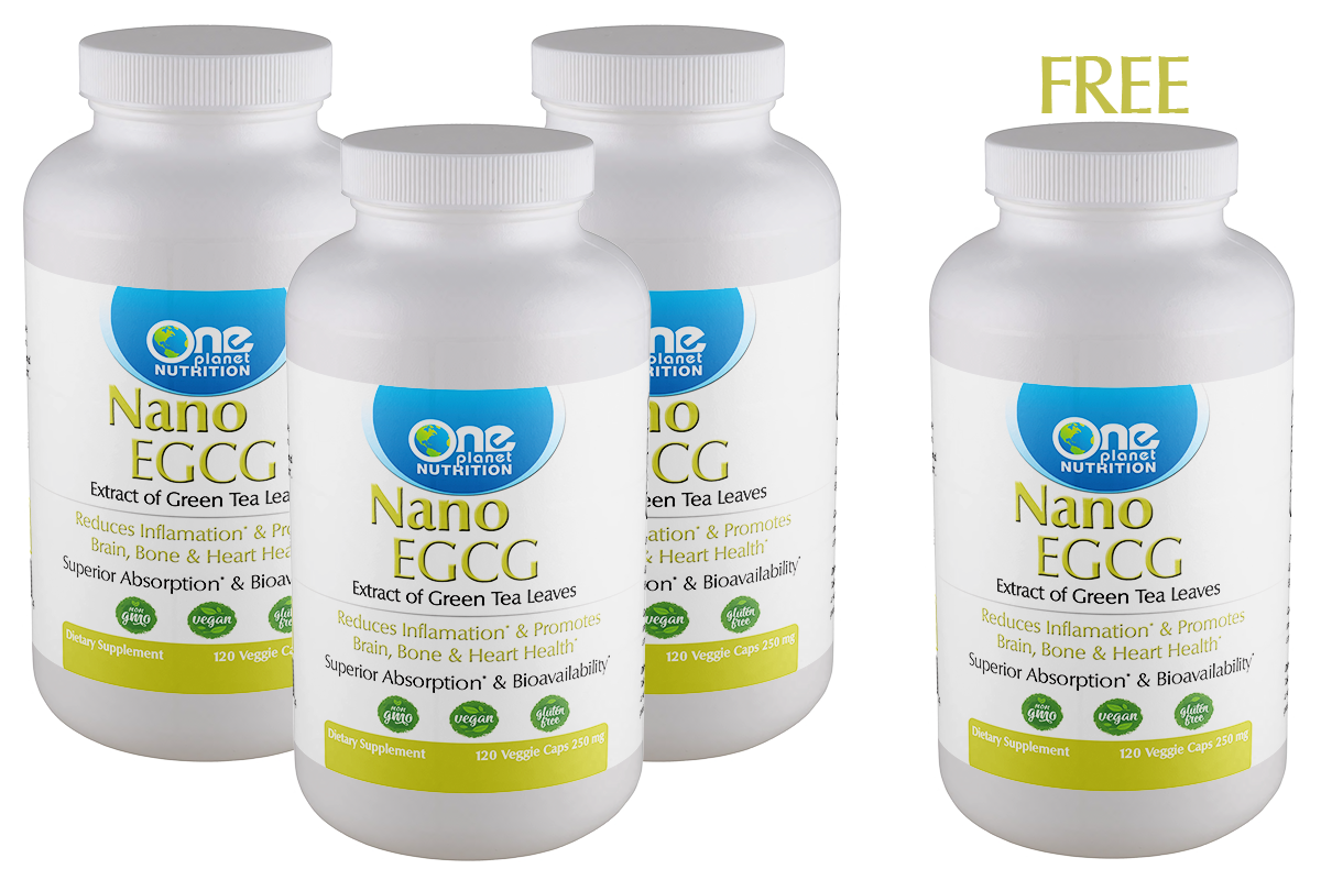 Nano EGCG - 120 Caps - 250 mg - Buy 3 Get 1 Free