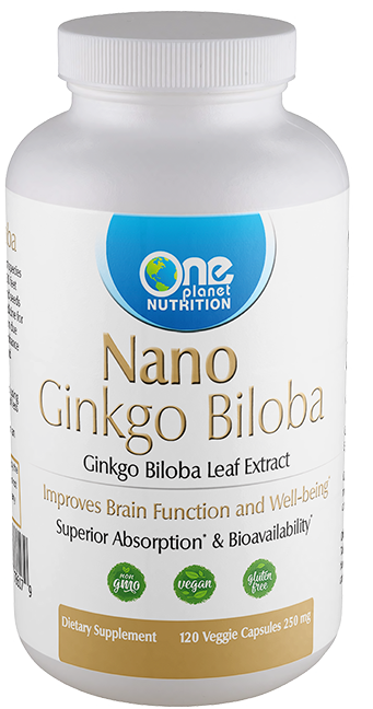 Nano Ginkgo Biloba- 120 Caps - 250 mg