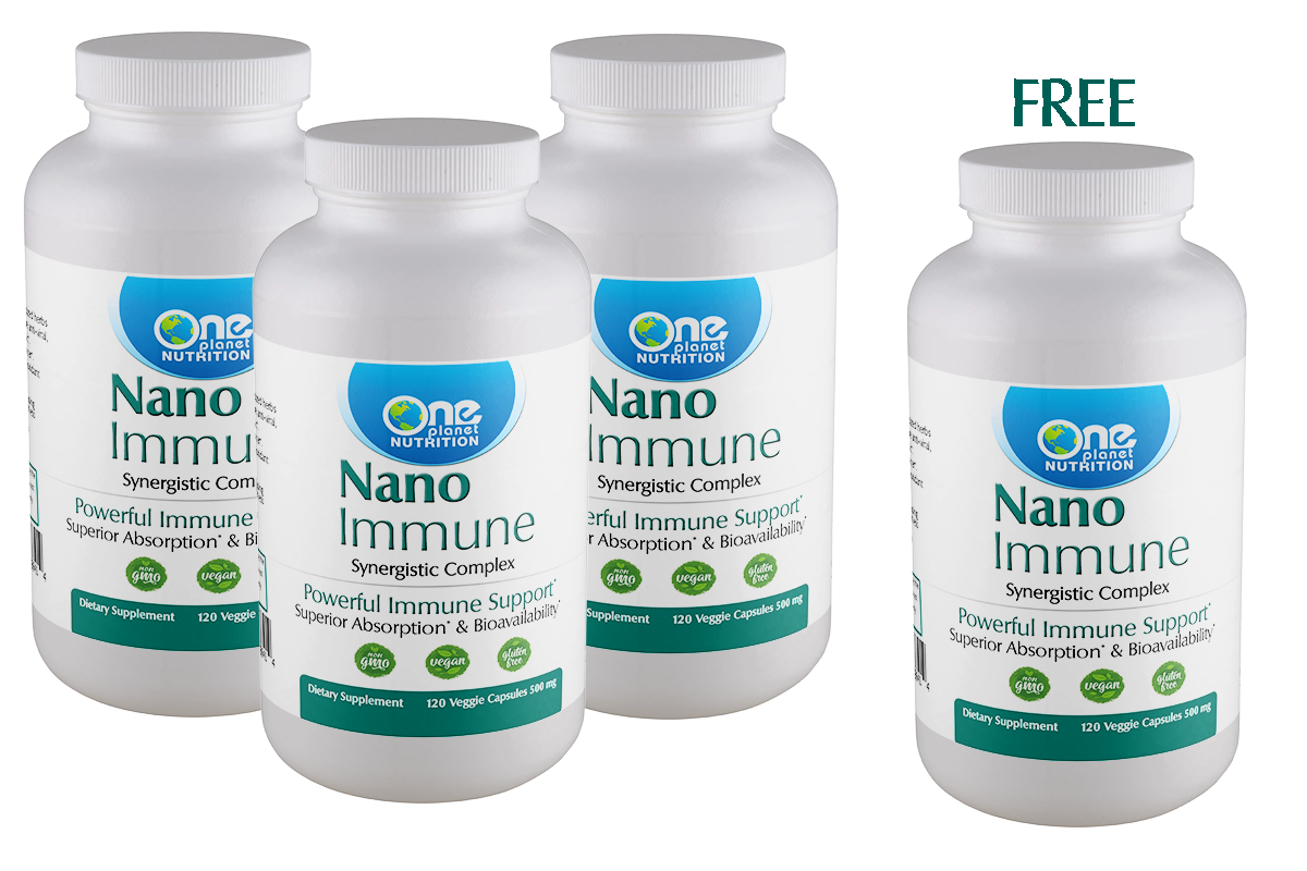 Nano Immune - 120 Caps - 500 mg - Buy 3 Get 1 Free