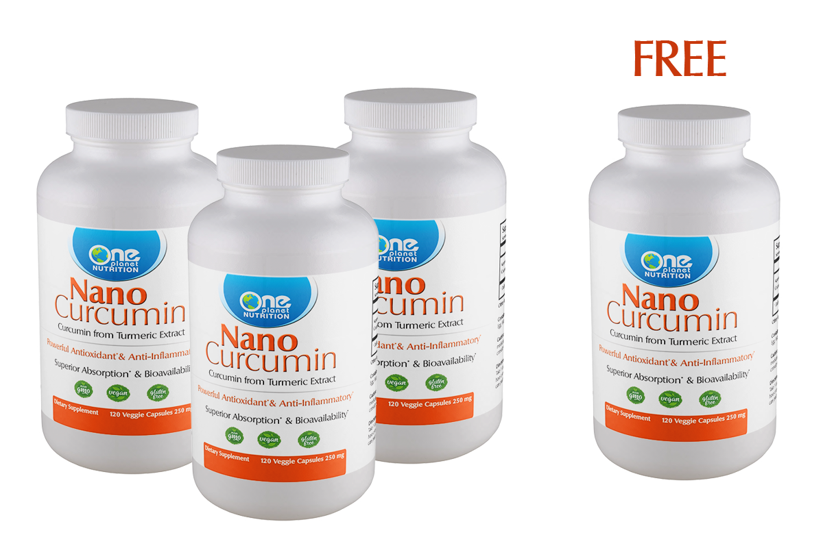 Nano Curcumin -120 Caps - 250mg - Buy3 Get 1 FREE