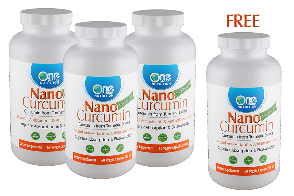 Nano Curcumin - 60 Caps - 500 mg  Buy 3 Get 1 Free