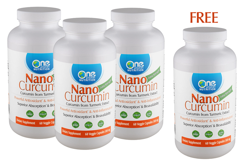 Nano Curcumin - 60 Caps - 500 mg  Buy 3 Get 1 Free