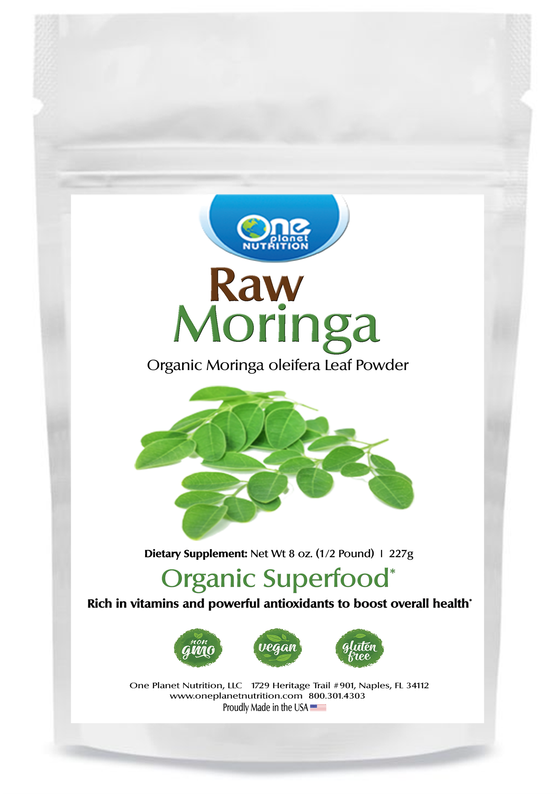 Moringa Raw Organic Powder - 8 oz