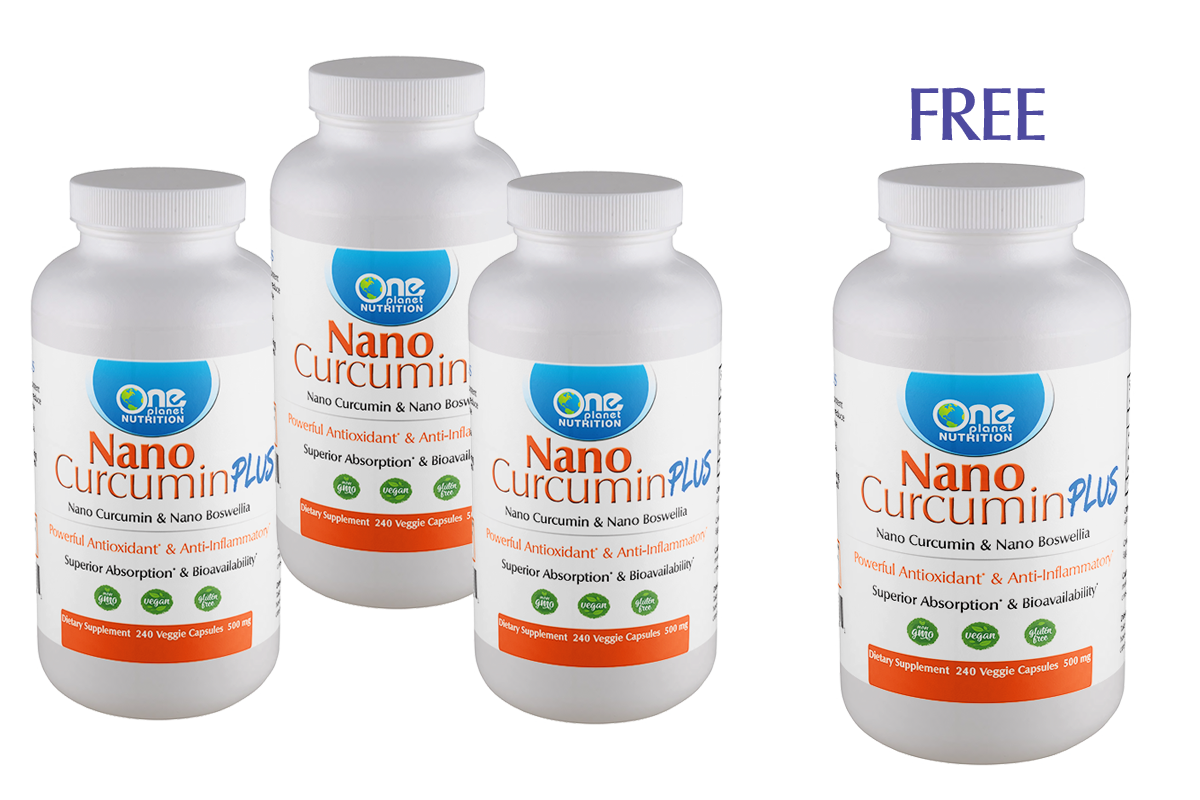 Nano Curcumin Plus  240 ct  500 mg  -  Buy3 Get 1 FREE