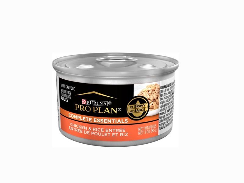 Purina Pro Plan Chicken &amp; Rice Entree In Gravy Canned Cat Food