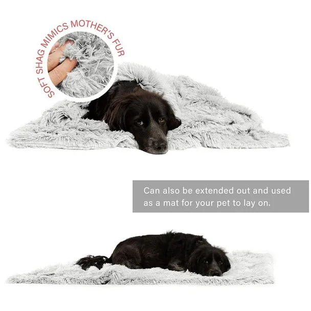 Best Friends Frost Calming Shag Blanket 40x50