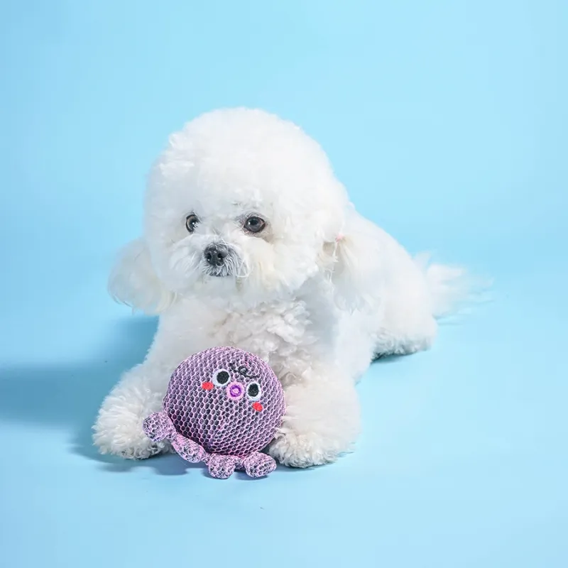 Hugsmart Products Inc - HugSmart Pet - Ocean Pals | Octopus - Dog Ball Toy