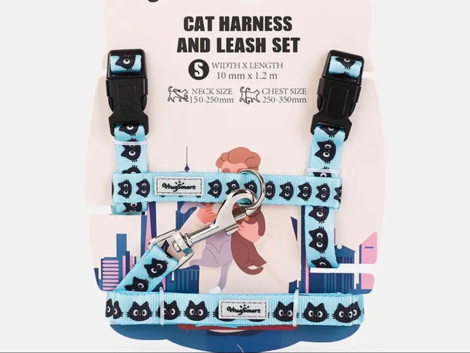 Hugsmart Products Inc - HugSmart Pet - Cat Harness &amp; Leash Set | Kitty - S