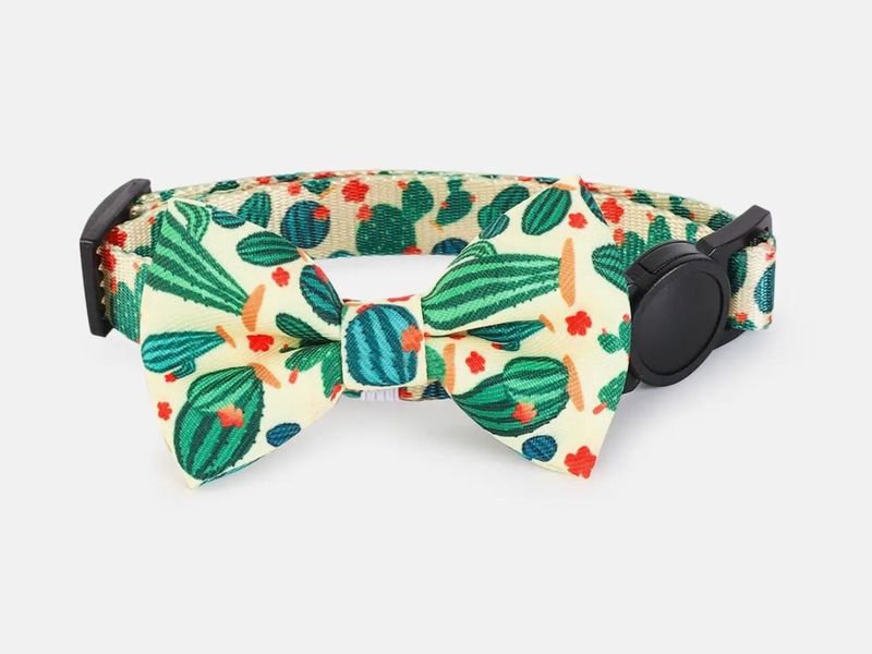 Hugsmart Products Inc - HugSmart Pet — Bowknot - Cactus - Cat Collar