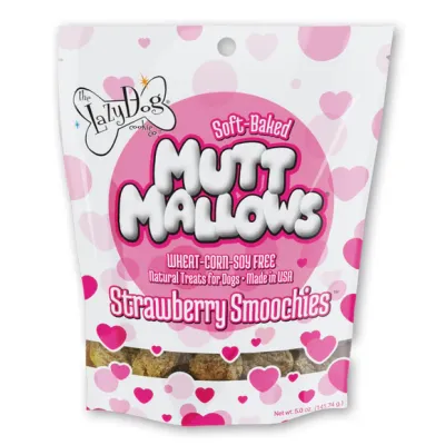 Lazy Dog Mutt Mallows Strawberry Smoochies Dog Treat 5oz