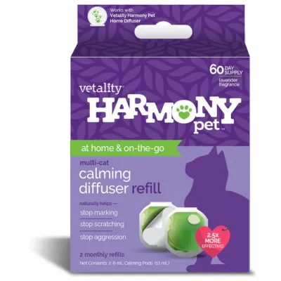 Vetality Harmony Pet Calming Home Diffuser Refills Cats 2ct