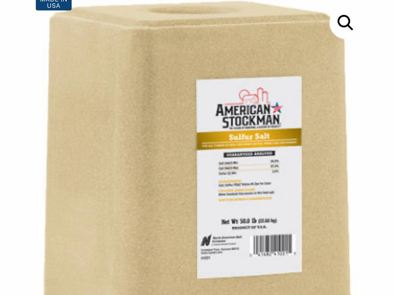 Sulphur Block Ag Salt, 50-Lbs.