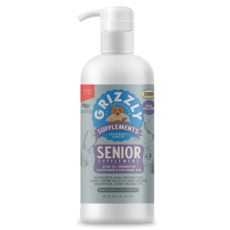 GRIZZLY DOG LIFE STAGE LIQUID SENIOR 32OZ BOTTLE