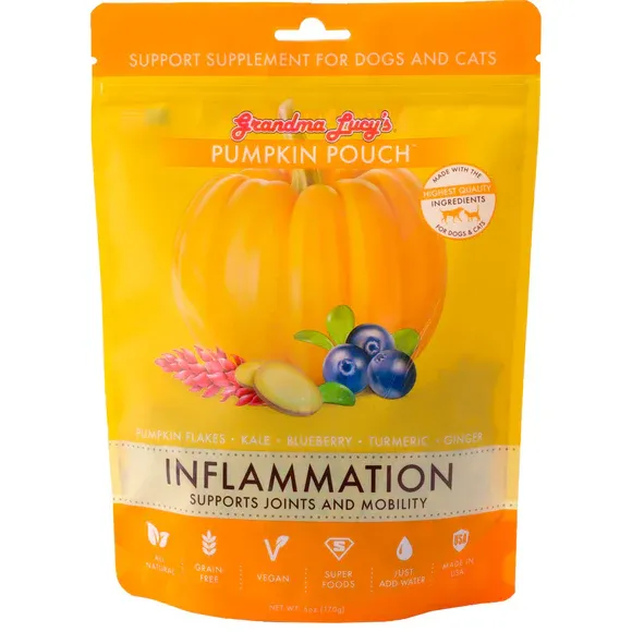 Grandma Lucy's Pumpkin Pouch Inflammation Support Supplement for Dogs &amp; Cats