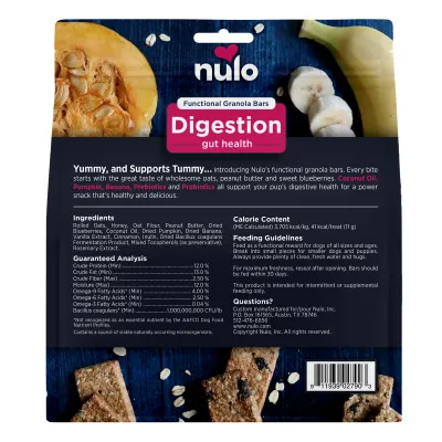 Nulo Functional Dog Granola Digestioon Treats 10oz