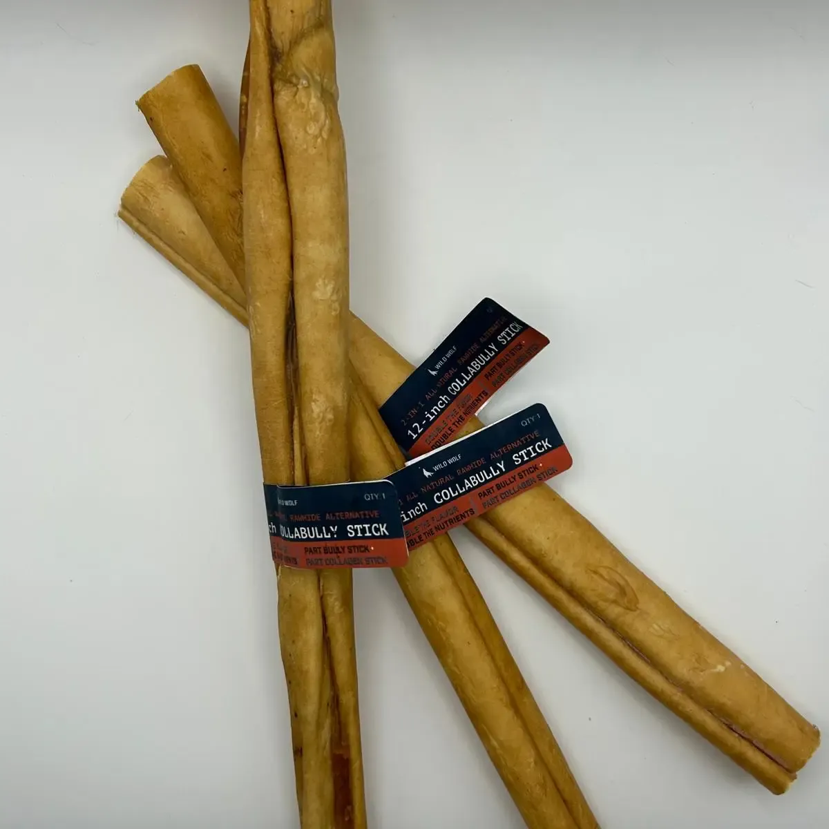 CollaBully- 12"Wild Wolf Stick- Single Chew