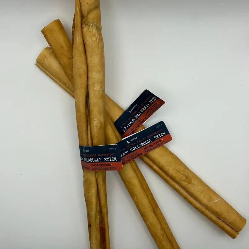 CollaBully- 12"Wild Wolf Stick- Single Chew