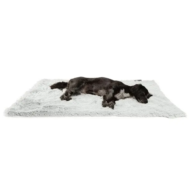 Best Friends Taupe Calming Shag Blanket 40x50