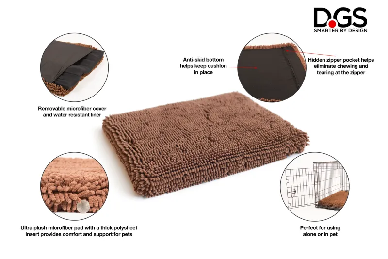 Dog Gone Smart - Dirty Dog Cushion Pad - Bermuda Blue 21x30 / Medium