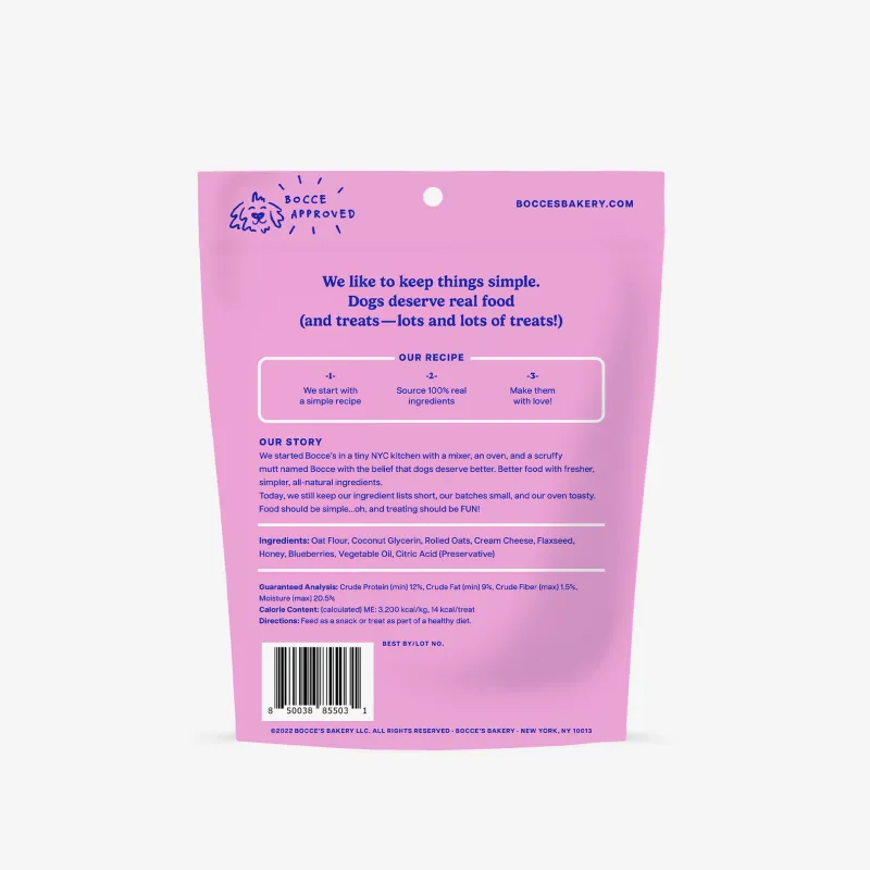 Bocce's Bakery Berries &amp; Cream Soft &amp; Chewy Dog Treats 6oz