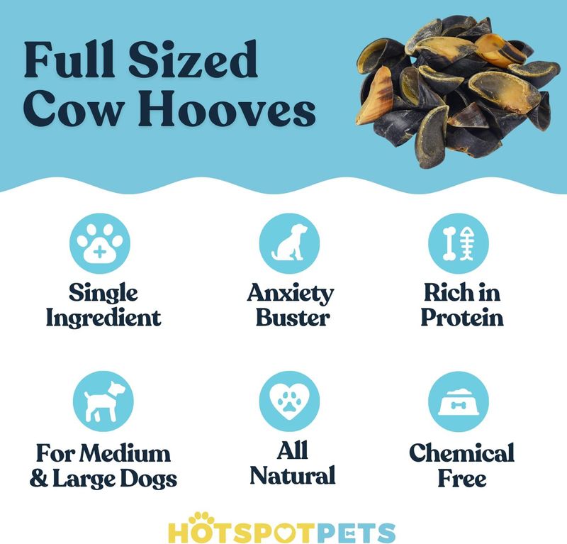 Bovine Hooves- Single Chew 