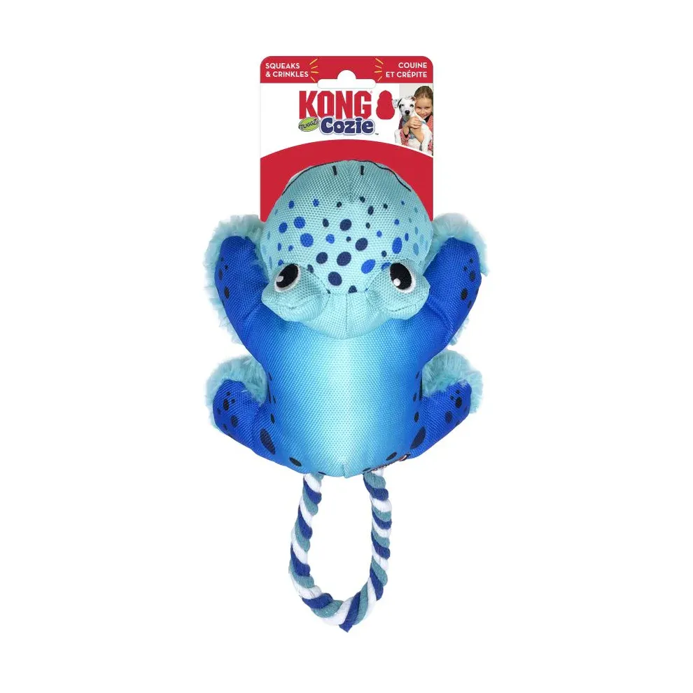 Kong Dog Cozie Tuggz Frog Medium
