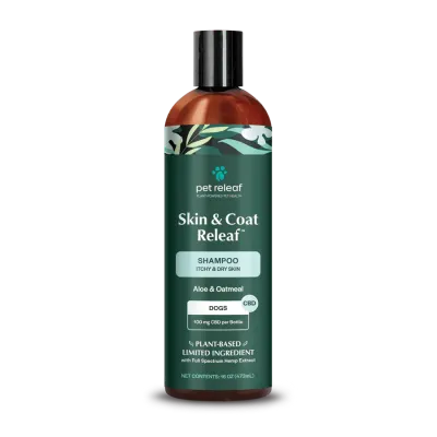 Pet Releaf Skin &amp; Coat Releaf Itchy &amp; Dry Skin w/ Aloe &amp; Oatmeal Dog CBD Shampoo