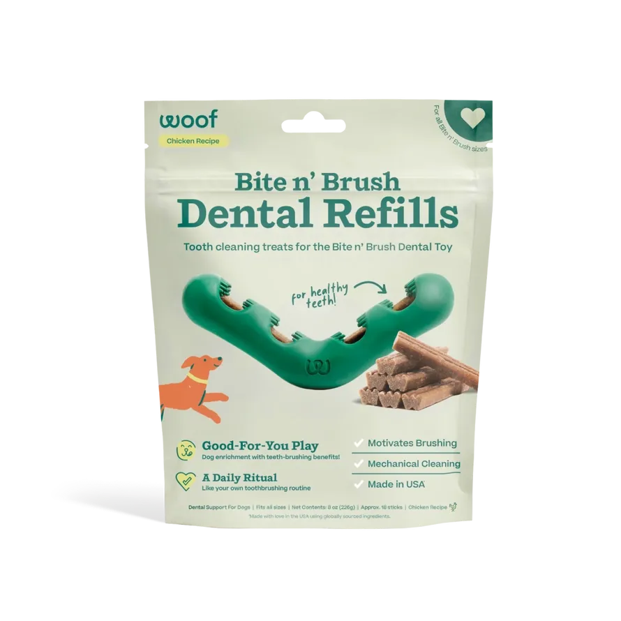 WOOF Bite n' Brush Dental Refills