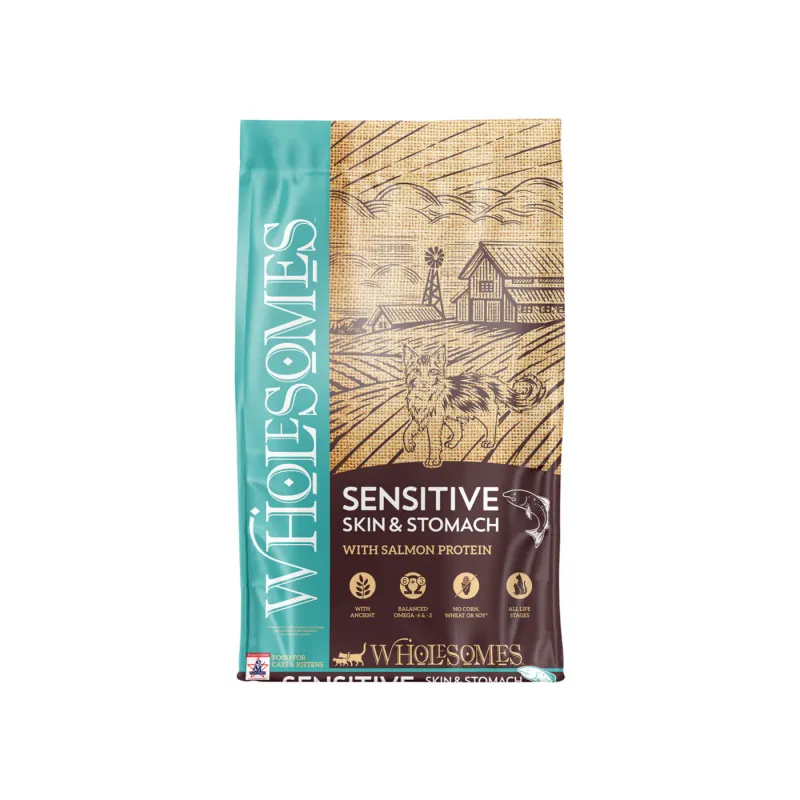 Wholesomes Sensitive Skin Salmon 10# Cat