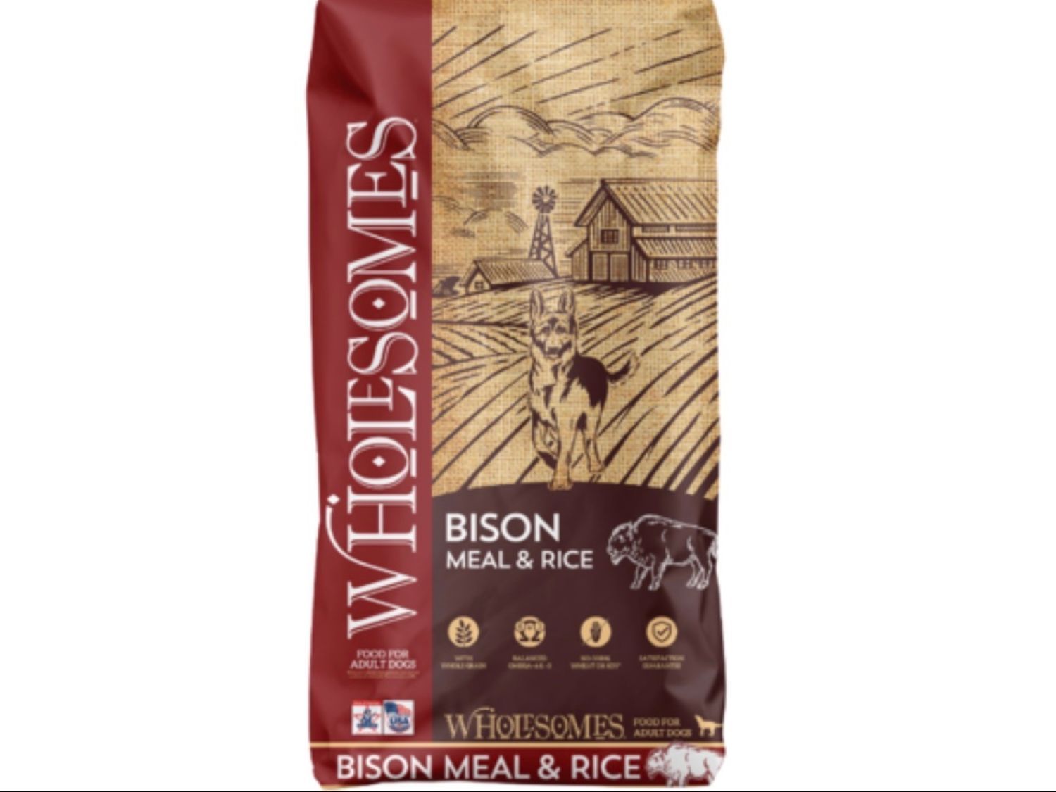 Wholesomes Bison Meal &amp; Rice 35#