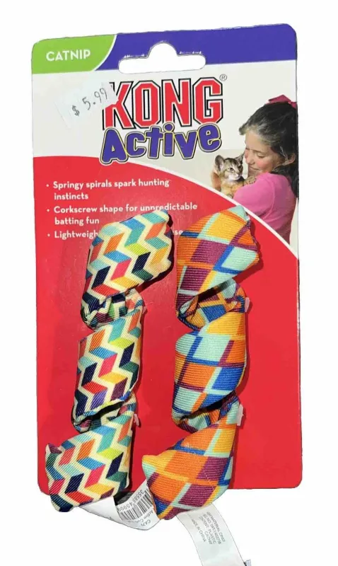 KONG CAT ACTIVE CURLZ 2 PK