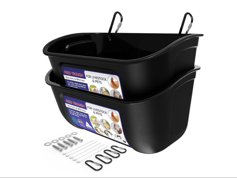 Goovilla Chicken Feeder &amp; Waterer Hanging Trough