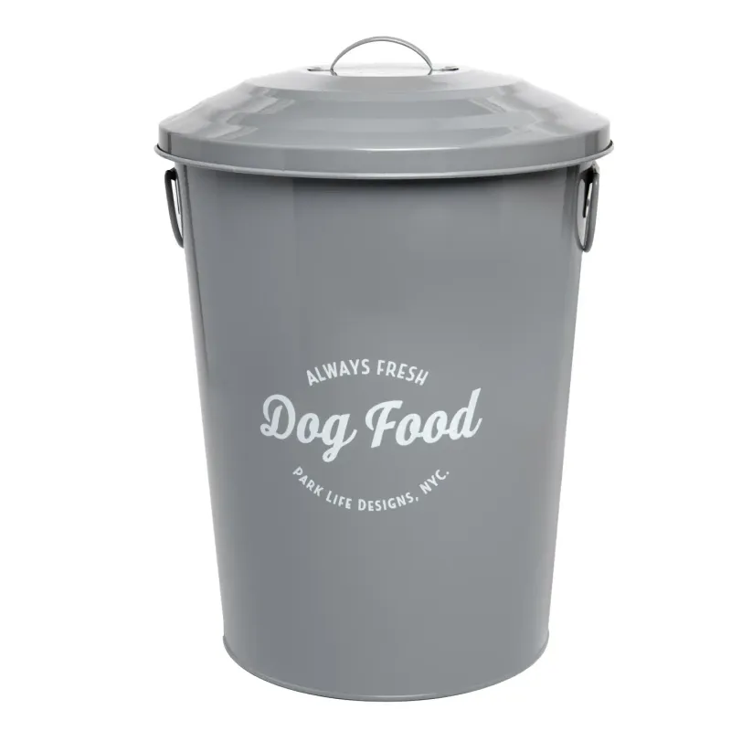 Park Life Designs - Andreas Grey Pet Food Storage Canisters - Medium