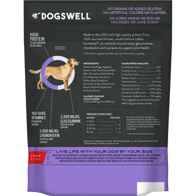 Dogswell Hip &amp; Joint Chicken Recipe Soft Strips Dog Treats 12oz Bag