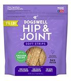 Dogswell Hip &amp; Joint Chicken Recipe Soft Strips Dog Treats 12oz Bag