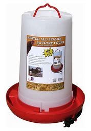 Heated Poultry Fountain 3 Gal