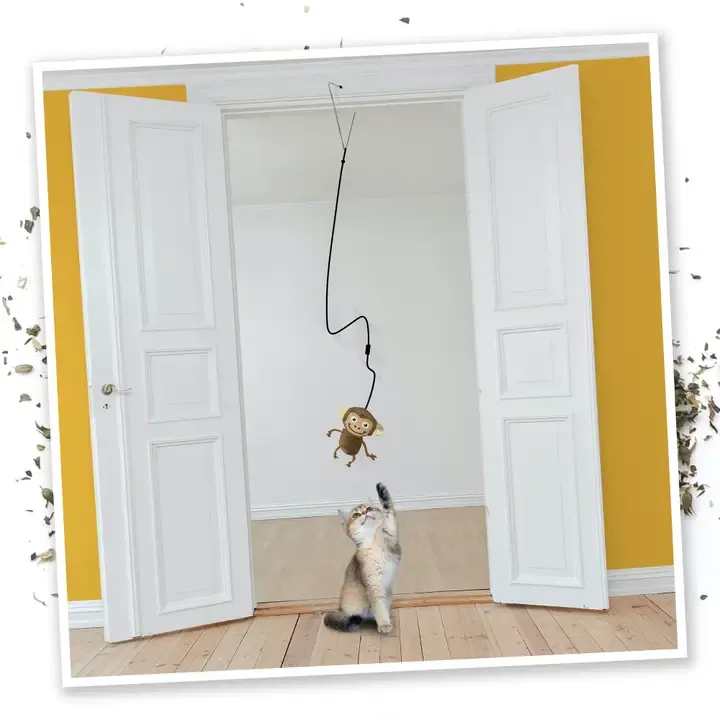 Meowijuana Jump 'n' Jamb Funky Monkey Cat Toy