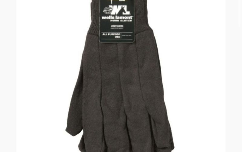 Best Grade-Brown Jersey Glove Lrg
