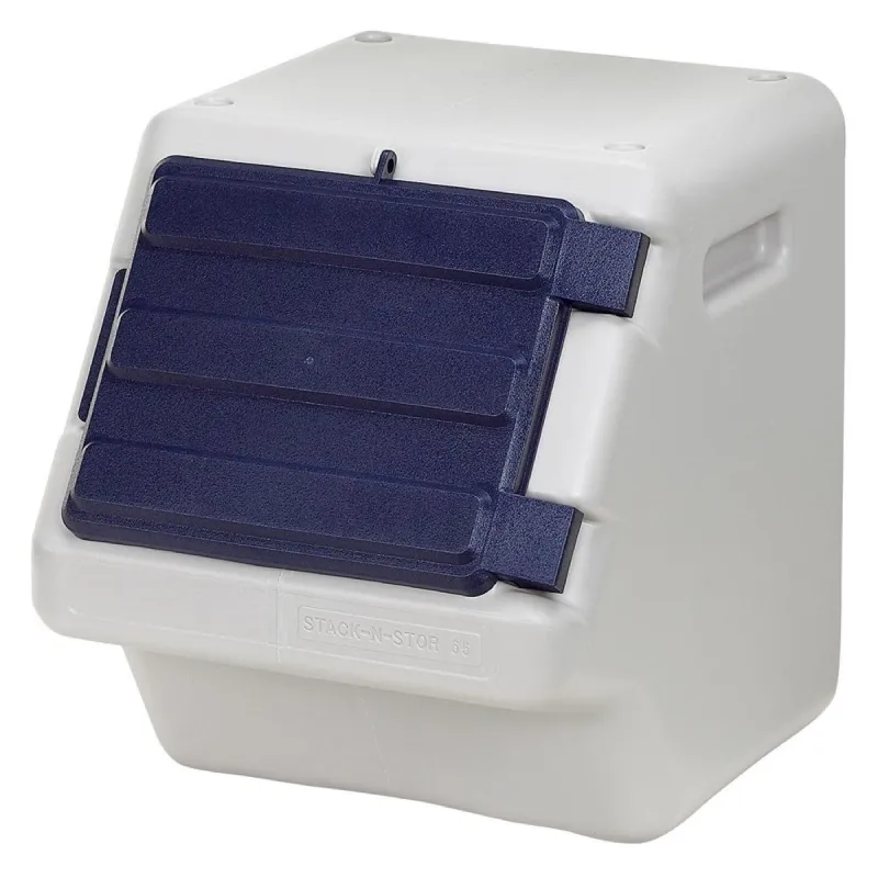 Bergan Stack-N-Stor Pet Food Storage Unit, Blue - #65 Medium 59 lbs. of food 18 x 15 x 18 in
