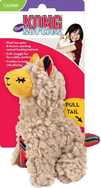 Kong Buzzy Softies Llama Cat Toy
